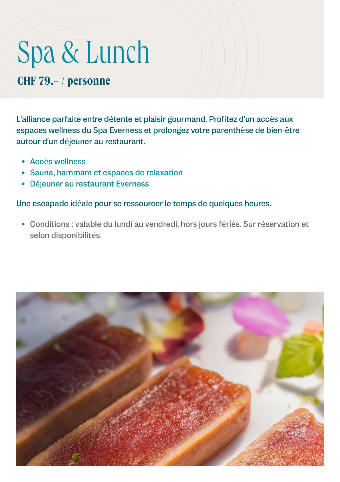 Carte des soins Everness — page 28