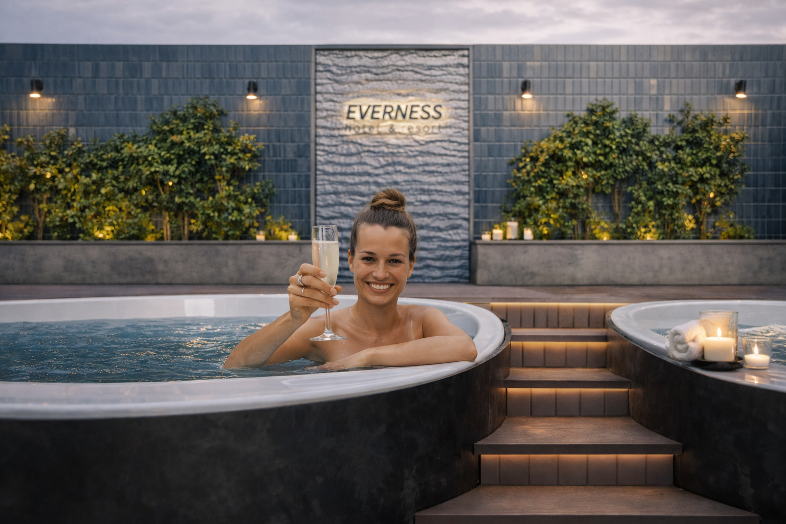 Spa Everness — jacuzzi rooftop panoramique